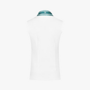 BOTANICAL SCARF SLEEVELESS T-SHIRT