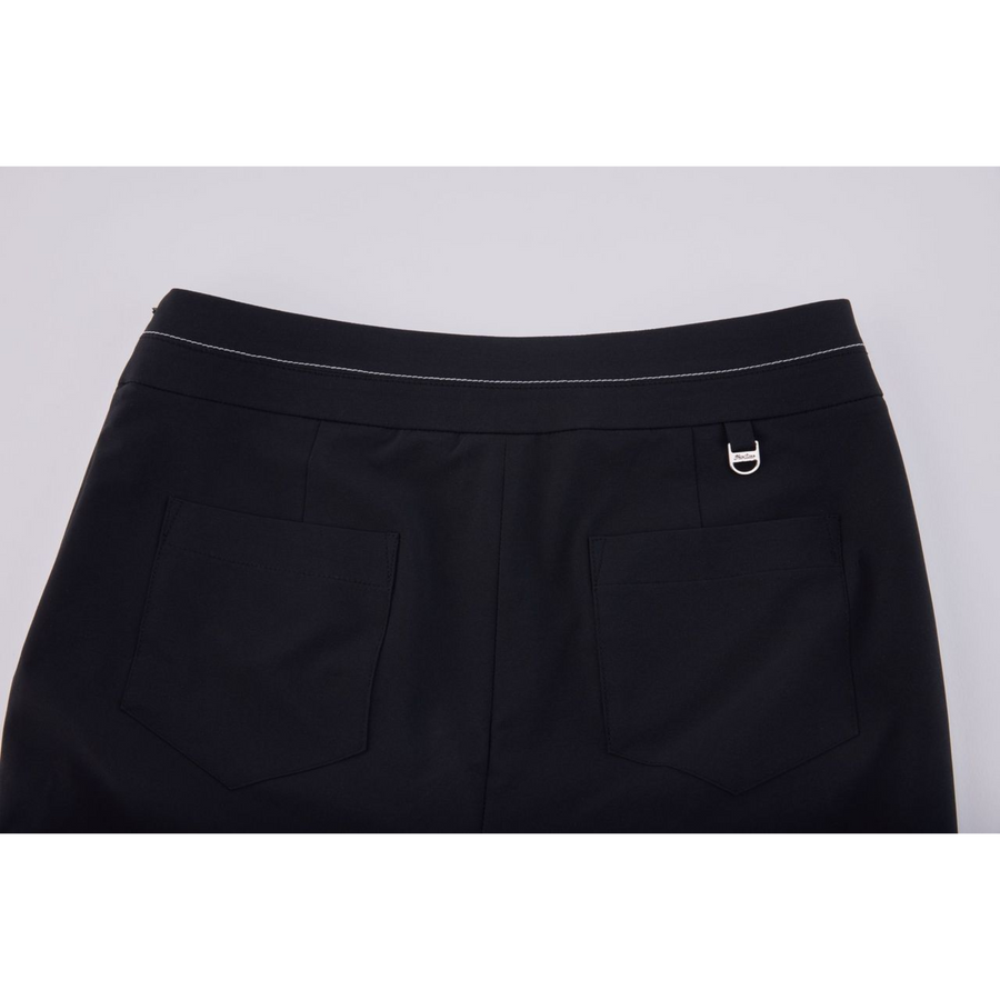 HIGH-WAIST STRETCH BOOTCUT PANTS