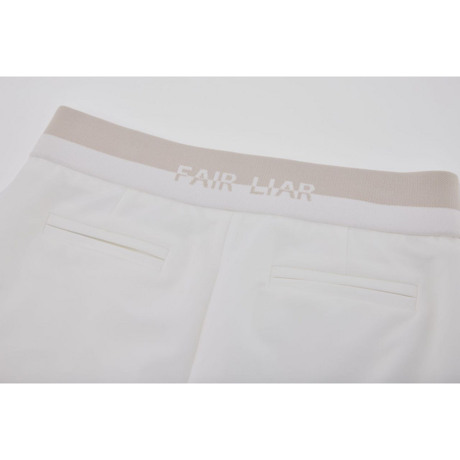 BANDED STRAIGHT PANTS