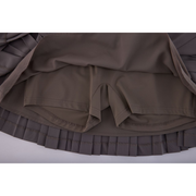 DOUBLE PLEATED BAND SKIRT