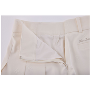 LETTERING JACQUARD PLEATED SKIRT