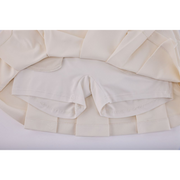 LETTERING JACQUARD PLEATED SKIRT
