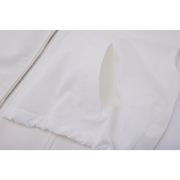 BACK SHIRRING ZIP-UP VEST