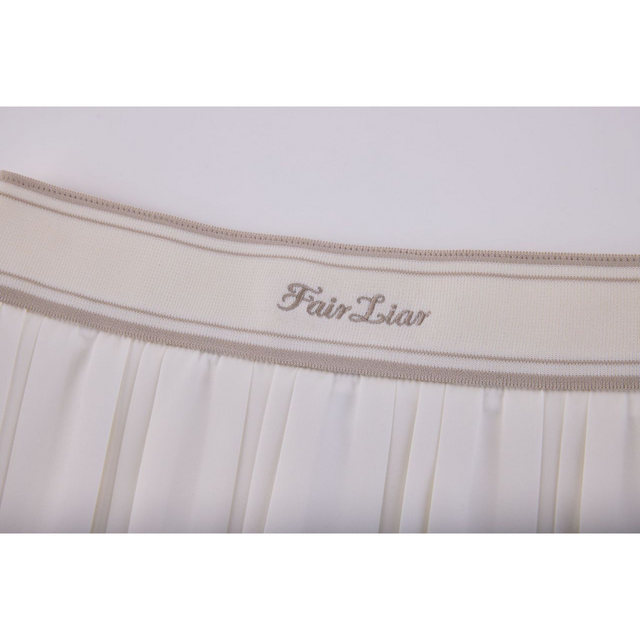 DOUBLE PLEATED BAND SKIRT