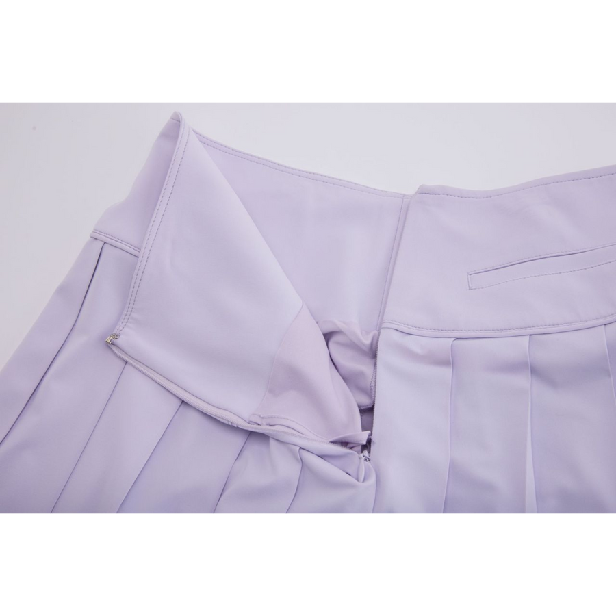 WIDE PERFORMANCE PLEATED SKIRT