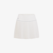 SILK TWIST FLARE PLEATS SKIRT
