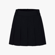 LETTERING JACQUARD PLEATED SKIRT