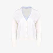 DOUBLE LAYER V-NECK CARDIGAN