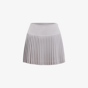 SILK TWIST FLARE PLEATS SKIRT