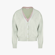 DOUBLE LAYER V-NECK CARDIGAN