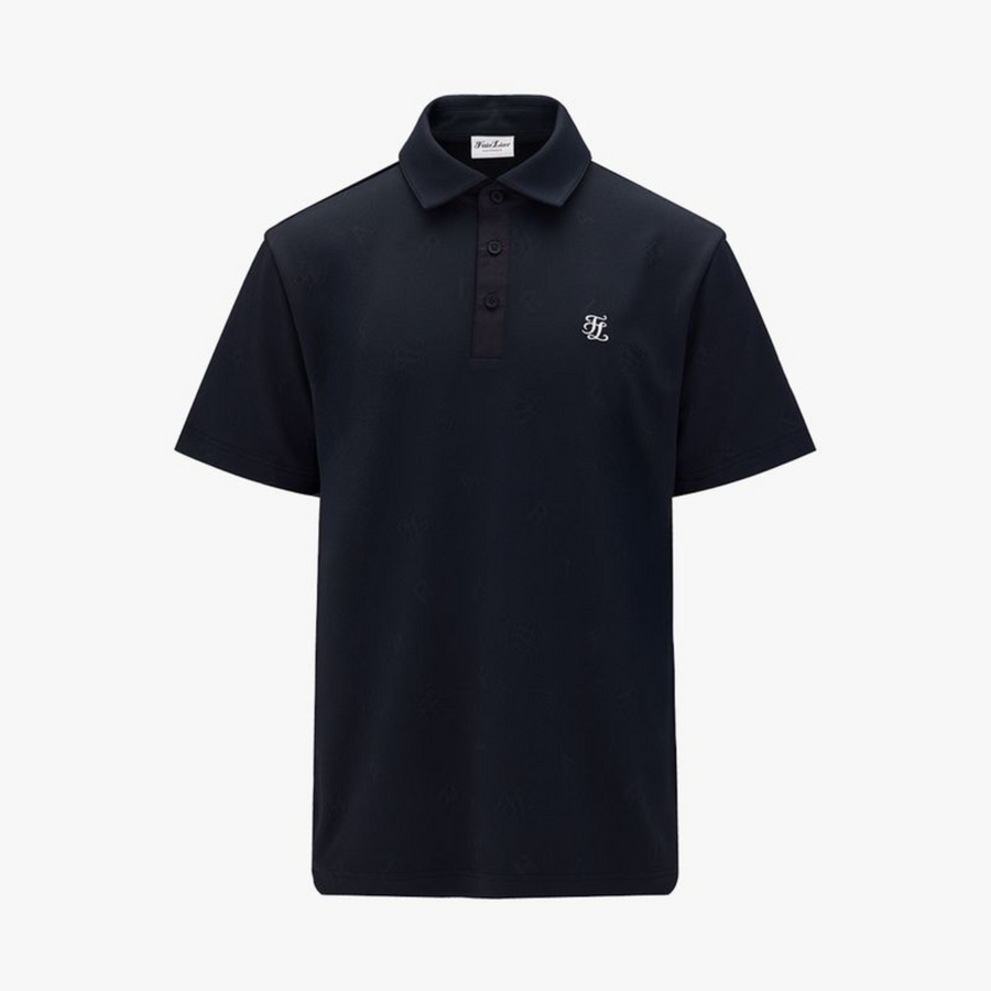 MEN'S LETTERING JACQUARD T-SHIRT