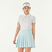 FRONT SHIRRING T-SHIRT