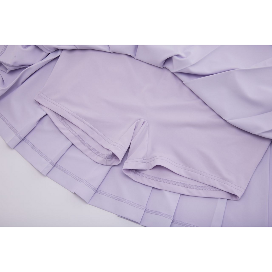 WIDE PERFORMANCE PLEATED SKIRT