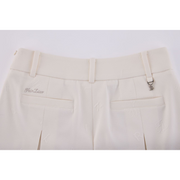 LETTERING JACQUARD PLEATED SKIRT