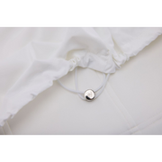 BACK SHIRRING ZIP-UP VEST