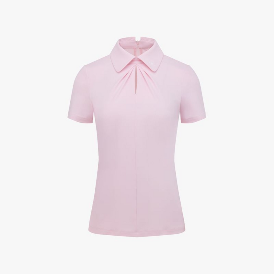 FRONT SHIRRING T-SHIRT