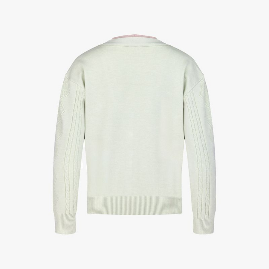 DOUBLE LAYER V-NECK CARDIGAN