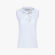 BOTANICAL SCARF SLEEVELESS T-SHIRT