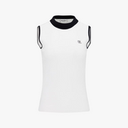 DETACHABLE CORSAGE SLEEVELESS KNIT
