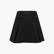 RIBBON BELT WIDE PLEATED SKIRT