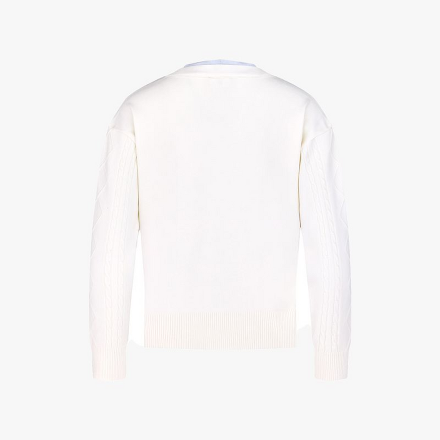 DOUBLE LAYER V-NECK CARDIGAN
