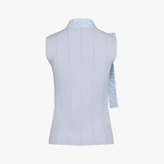 PATTERN RIBBON SLEEVELESS KNIT