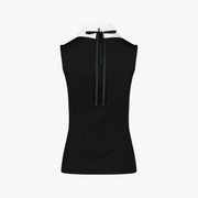 BIG COLLAR RIBBON SLEEVELESS T-SHIRT