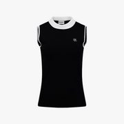 DETACHABLE CORSAGE SLEEVELESS KNIT