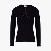 RIBBON SHIRRING KNIT
