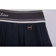 DOUBLE PLEATED BAND SKIRT
