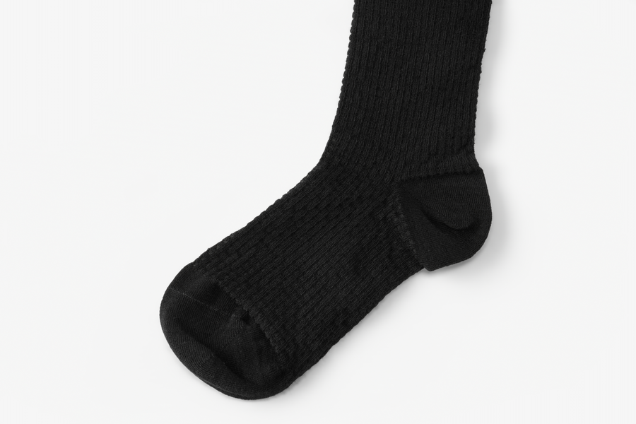 MESH RIBBON KNEE SOCKS
