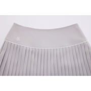 SILK TWIST FLARE PLEATS SKIRT