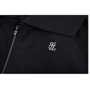 BACK SHIRRING ZIP-UP VEST