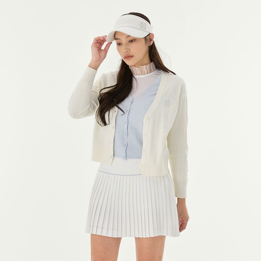 DOUBLE LAYER V-NECK CARDIGAN