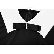 BIG COLLAR RIBBON SLEEVELESS T-SHIRT