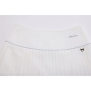 SILK TWIST FLARE PLEATS SKIRT