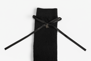 MESH RIBBON KNEE SOCKS
