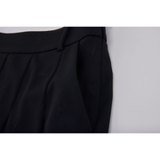 LETTERING JACQUARD PLEATED SKIRT