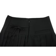 UNBALANCED PLEATED SKIRT