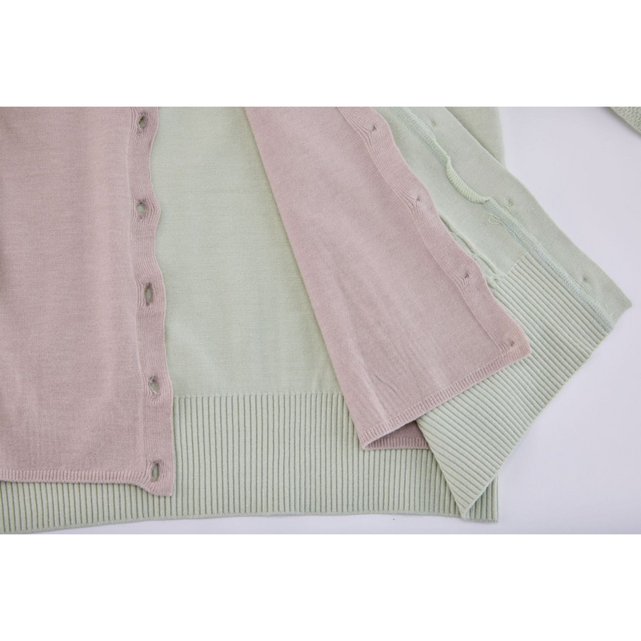DOUBLE LAYER V-NECK CARDIGAN