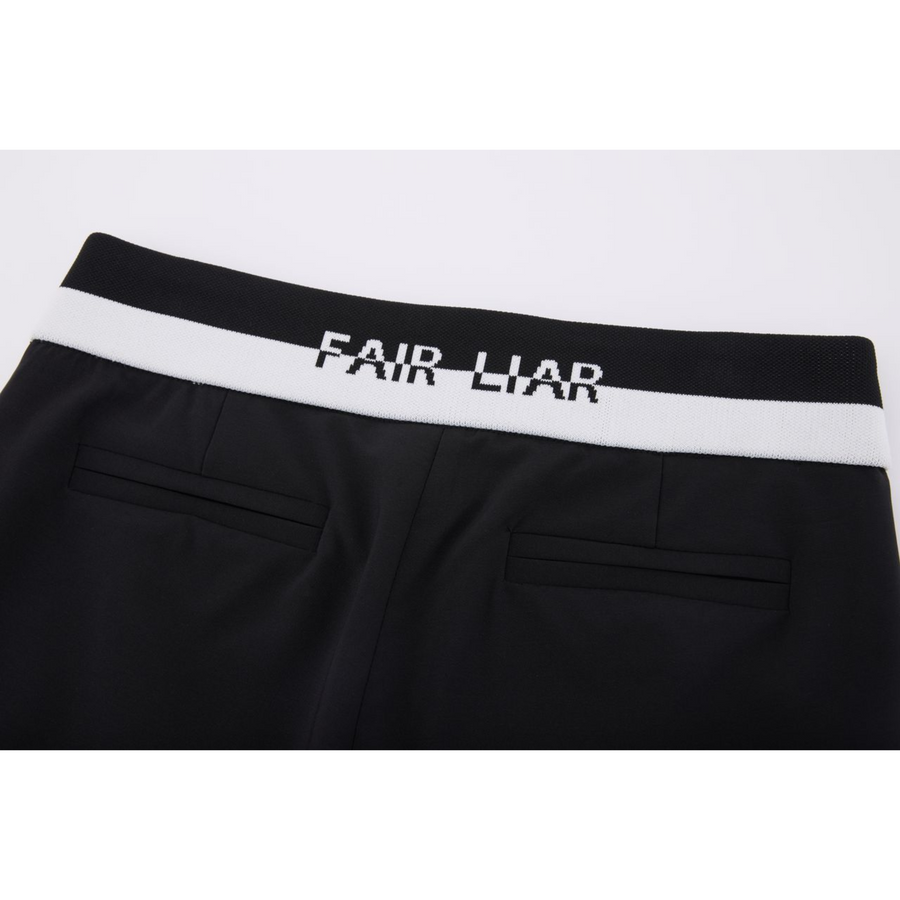 BANDED STRAIGHT PANTS