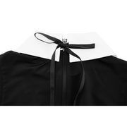BIG COLLAR RIBBON SLEEVELESS T-SHIRT