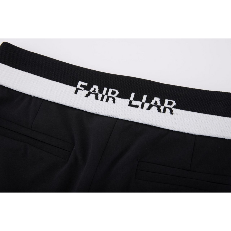 BANDED STRAIGHT PANTS