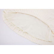 SILK TWIST FLARE PLEATS SKIRT