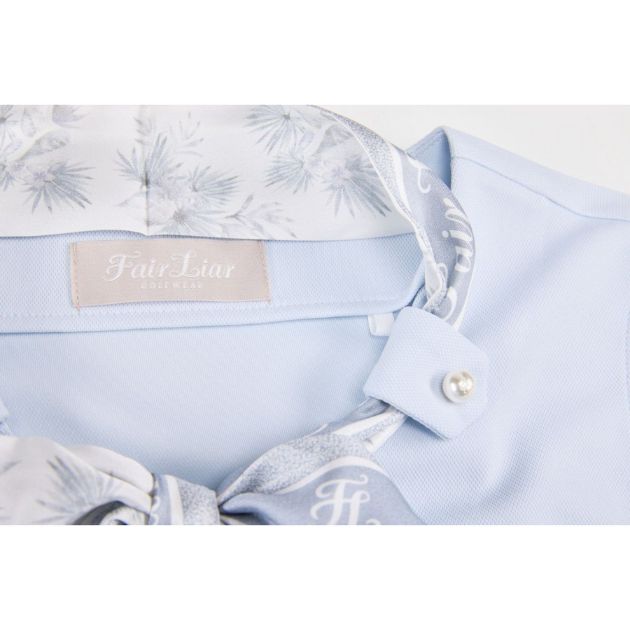 BOTANICAL SCARF SLEEVELESS T-SHIRT