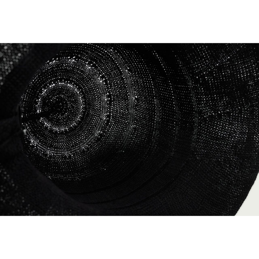 BLACK MESH BONNET HAT