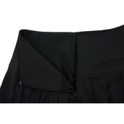 UNBALANCED PLEATED SKIRT