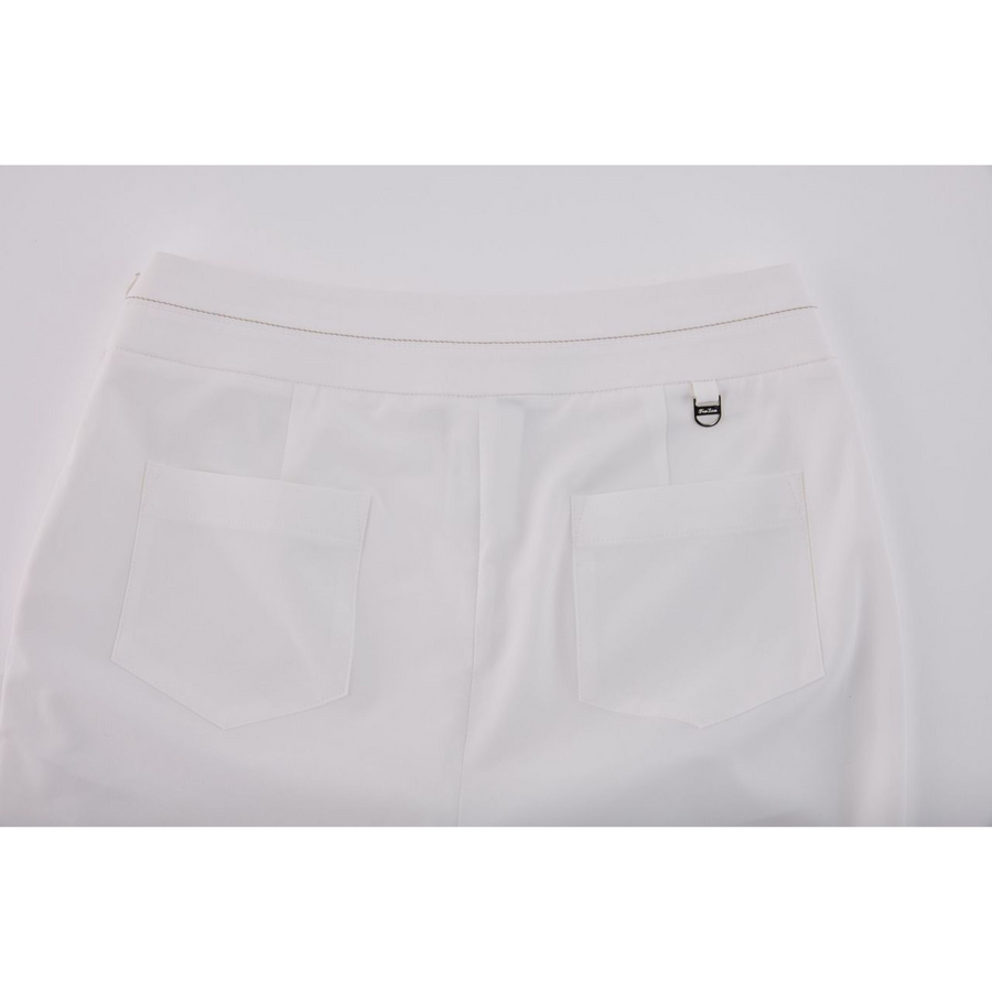 HIGH-WAIST STRETCH BOOTCUT PANTS