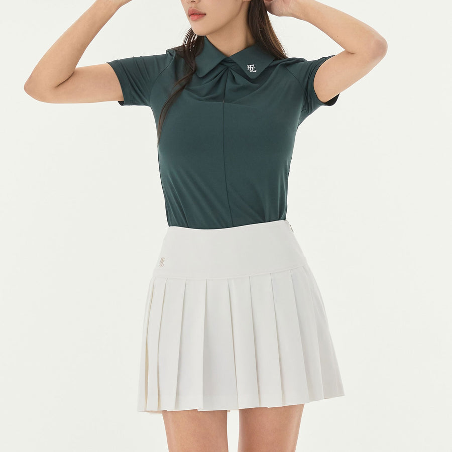 WIDE PERFORMANCE PLEATED SKIRT