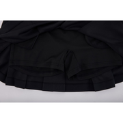 LETTERING JACQUARD PLEATED SKIRT